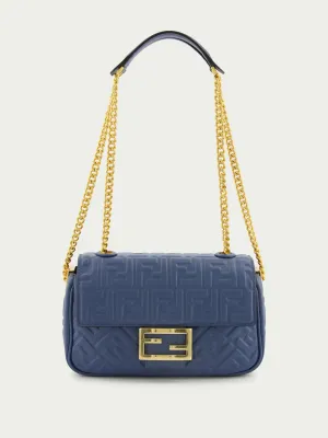 Medium Blue Baguette Chain Bag