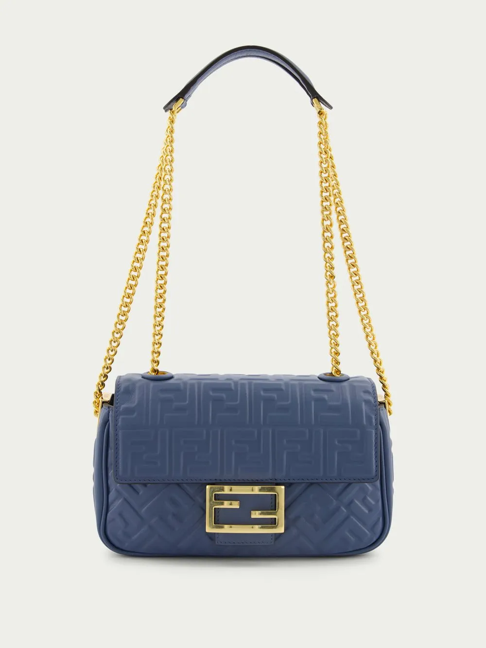 Medium Blue Baguette Chain Bag