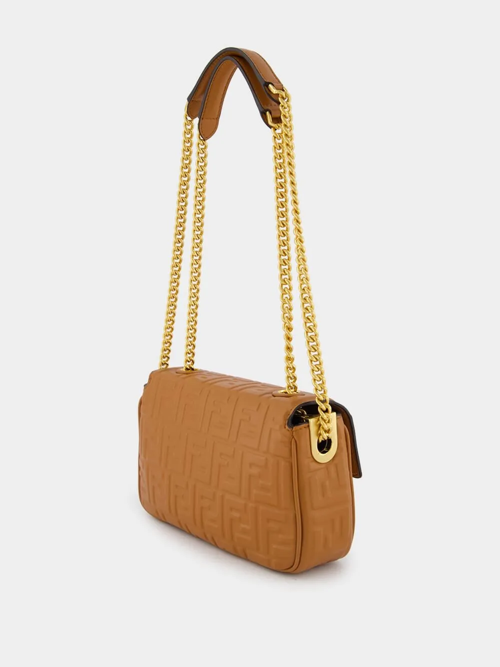 Medium Orange Baguette Chain Bag