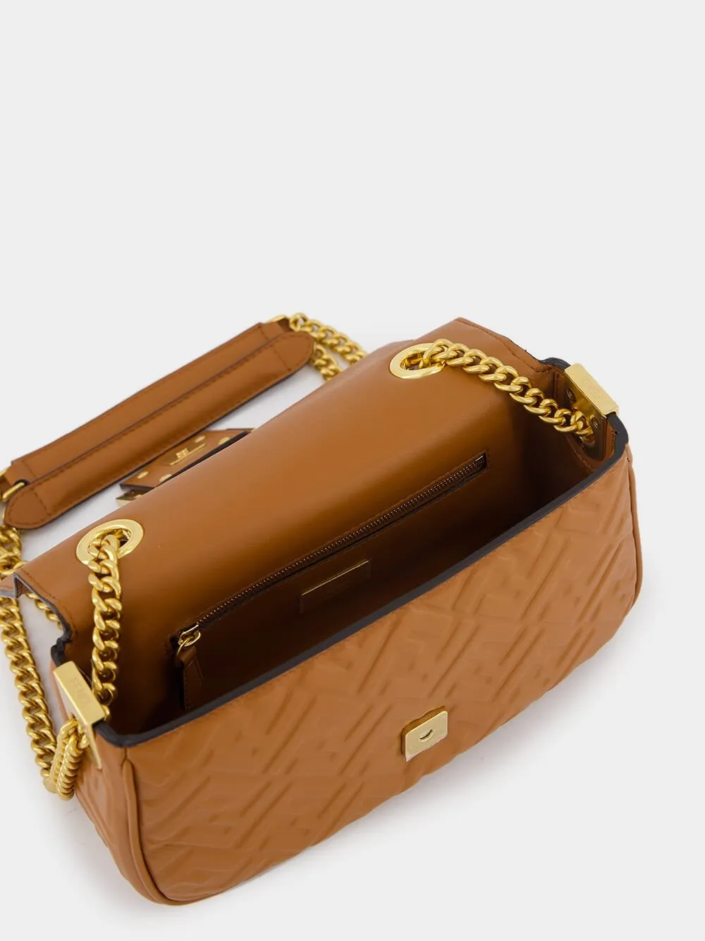 Medium Orange Baguette Chain Bag