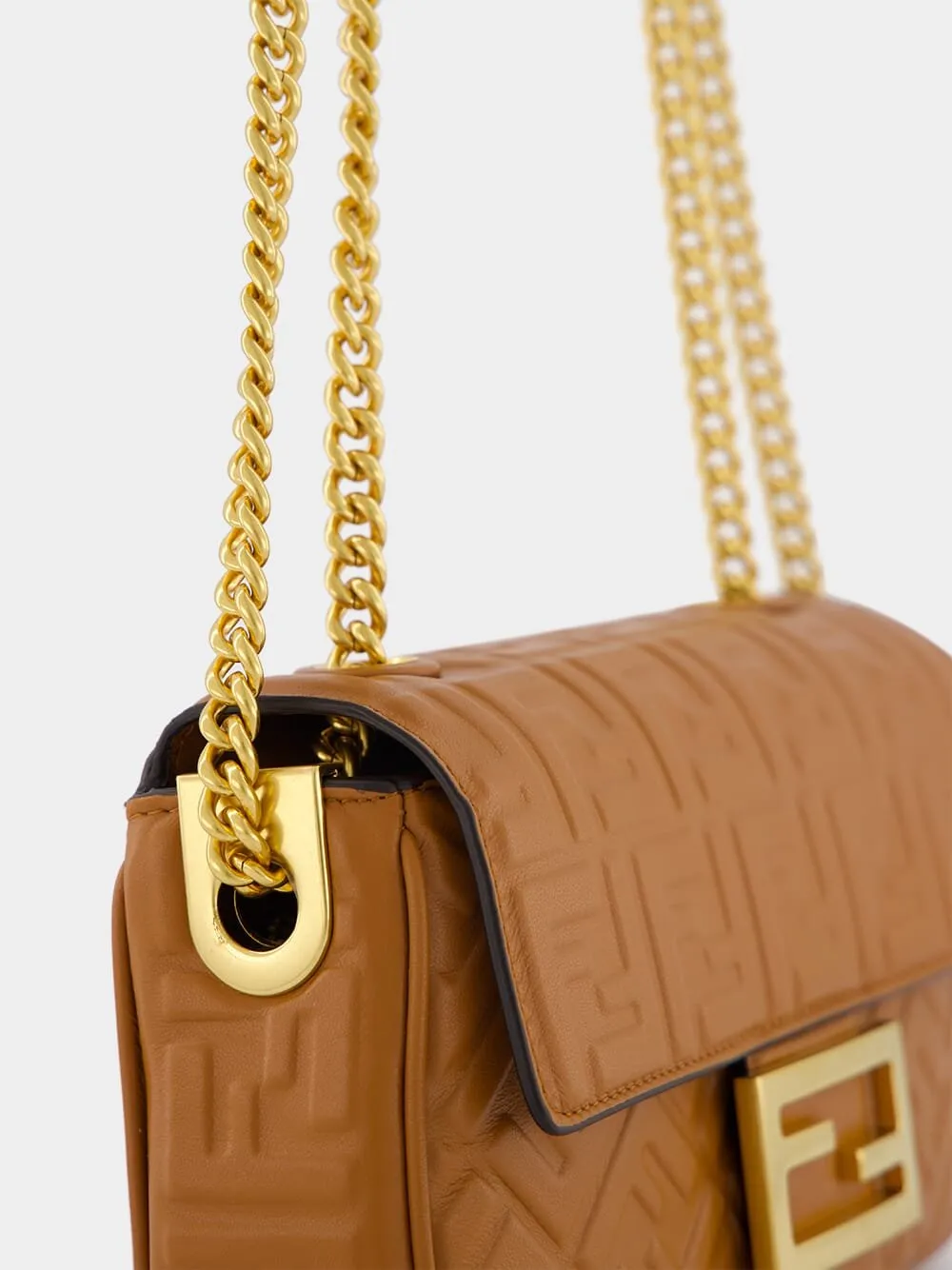 Medium Orange Baguette Chain Bag