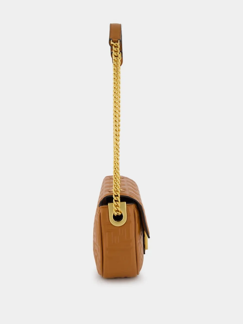 Medium Orange Baguette Chain Bag
