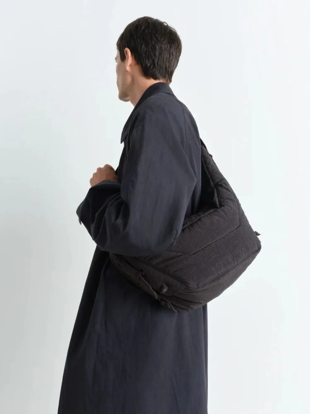 Medium Soft Game Bag in Dark Chocolate Nylon Canvas
