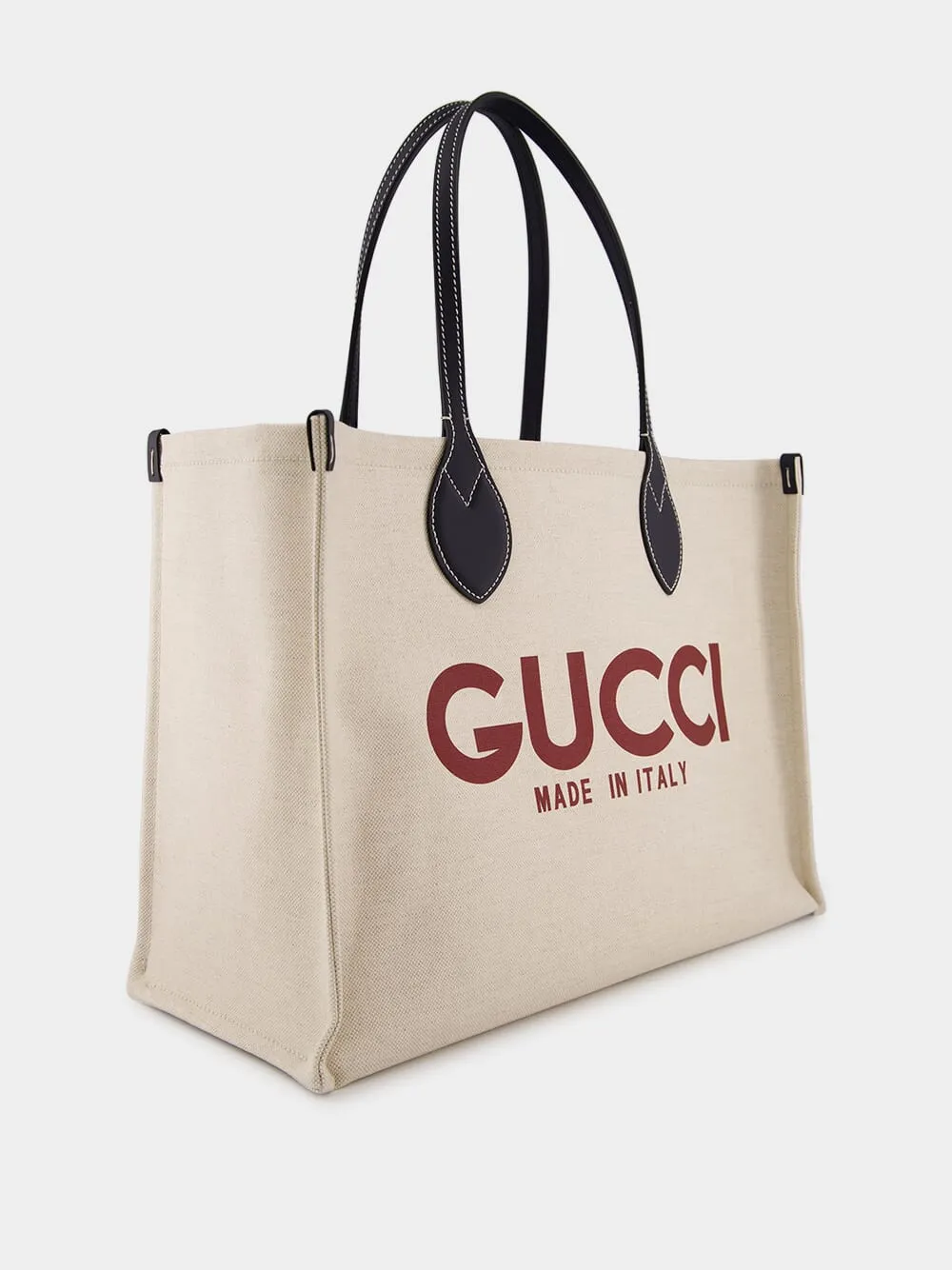 Medium Tote Bag with Gucci Print