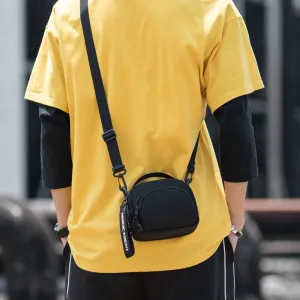 Men's Handbag Essentials Bag Mini Messenger Bag Crossbody Bag in Black