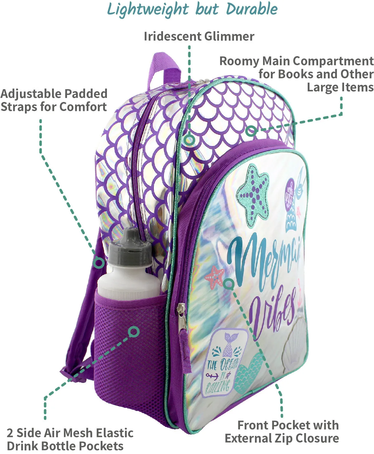 Mermaid Unicorn Backpack