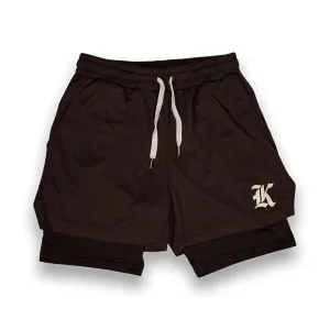 Mesh Liner Shorts (Chocolate Brown)