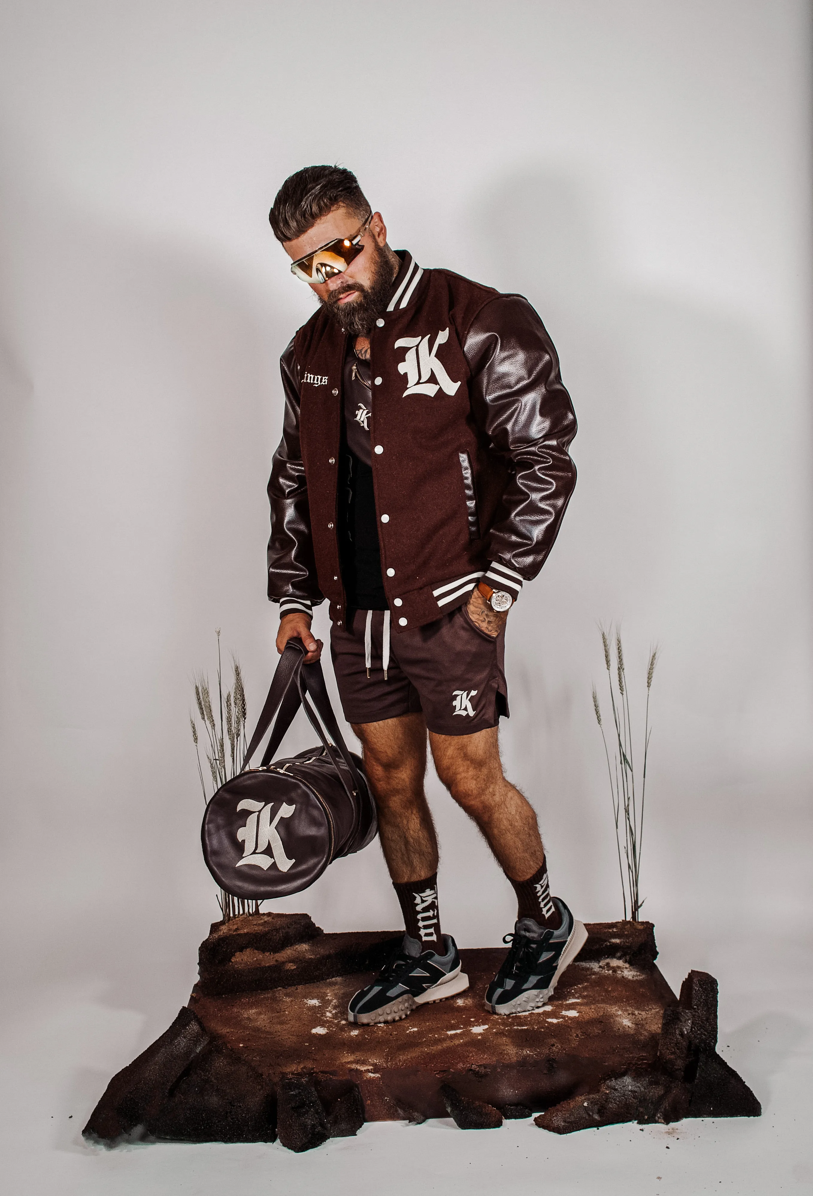 Mesh Liner Shorts (Chocolate Brown)