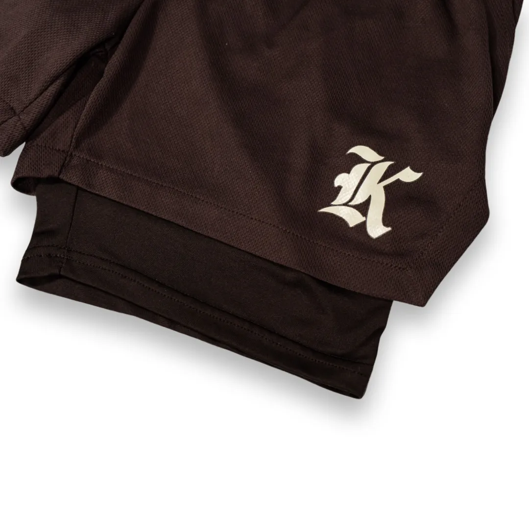 Mesh Liner Shorts (Chocolate Brown)