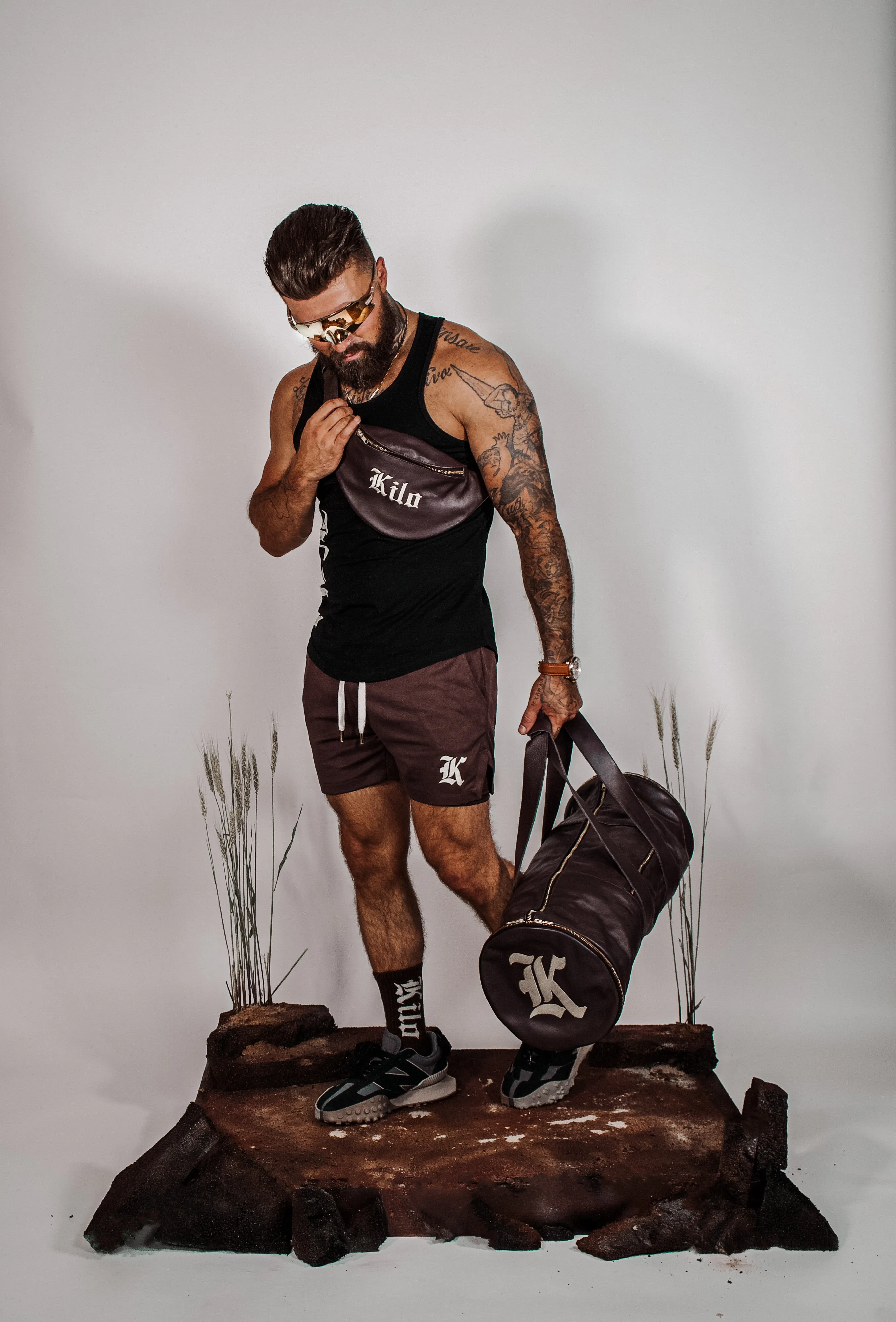 Mesh Liner Shorts (Chocolate Brown)