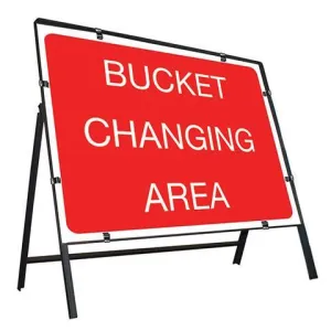Metal Road Sign Bucket Changing Area