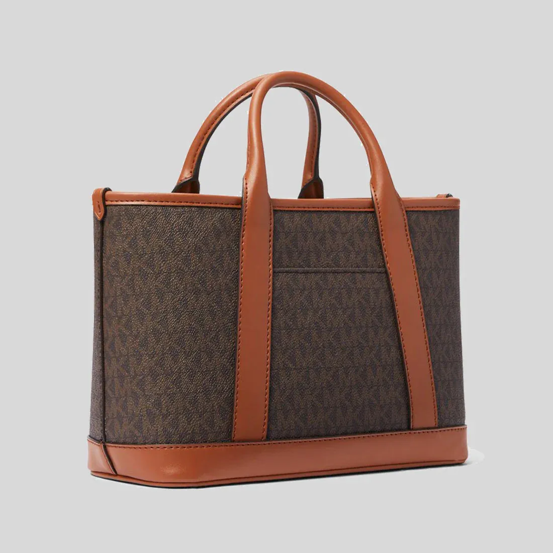 MICHAEL KORS Luisa Small Signature Logo Satchel Brown RB-30R4G99T1V