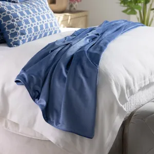 Milo Unquilted Throw Azure 50x90