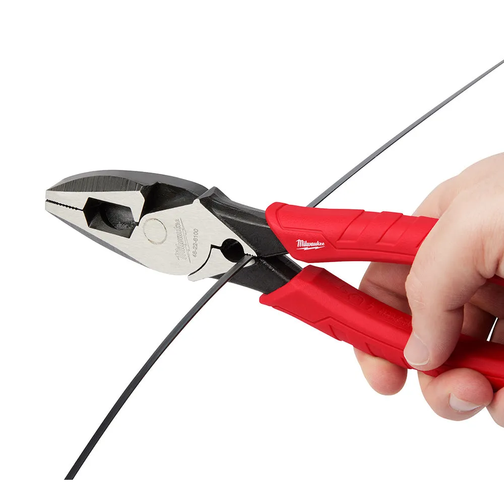 Milwaukee 48-22-6100 9" Comfort Grip High Leverage Lineman's Pliers with Crimper