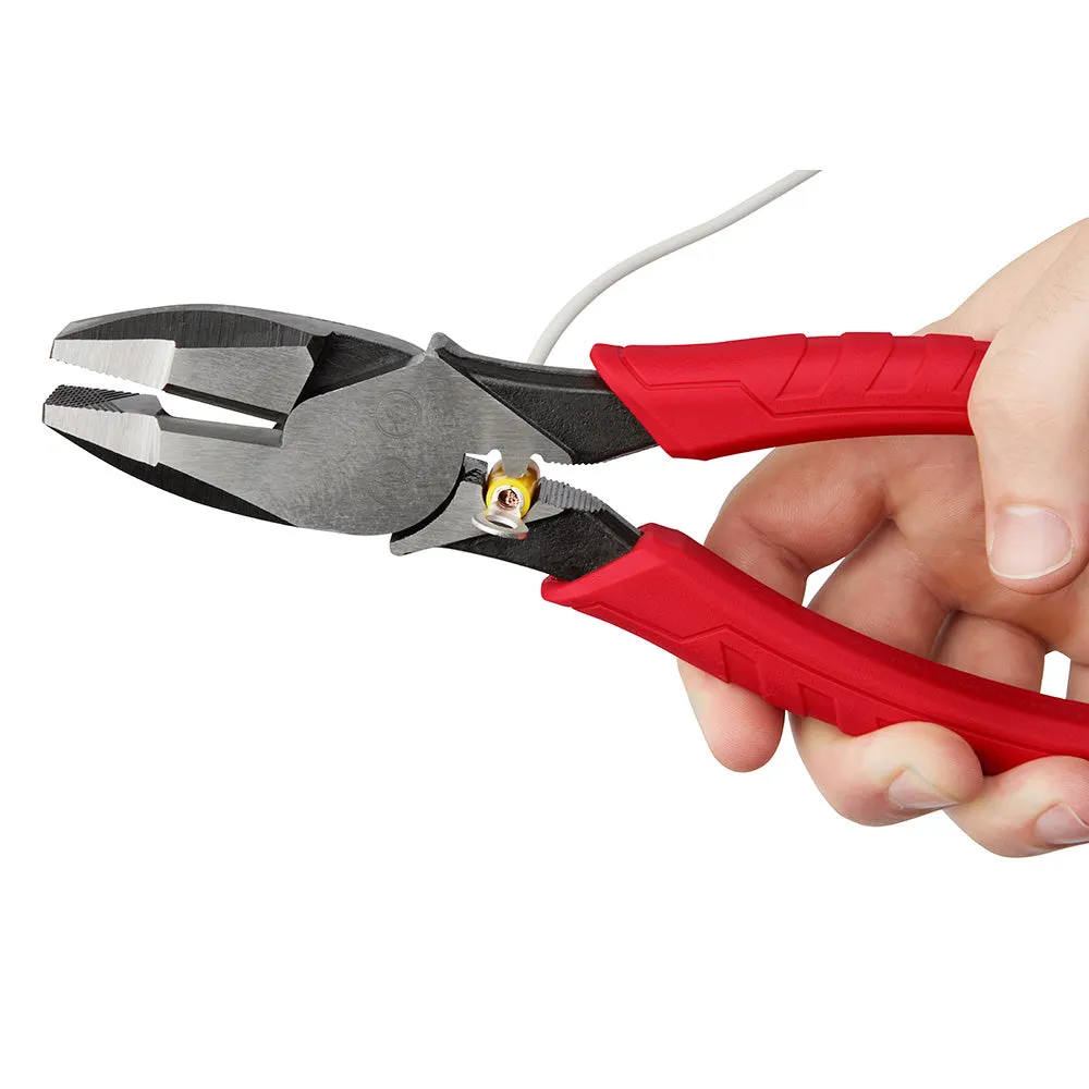Milwaukee 48-22-6100 9" Comfort Grip High Leverage Lineman's Pliers with Crimper