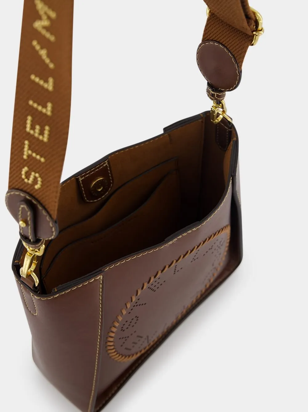 Mini Frayme Bucket Logo-Plaque Bag
