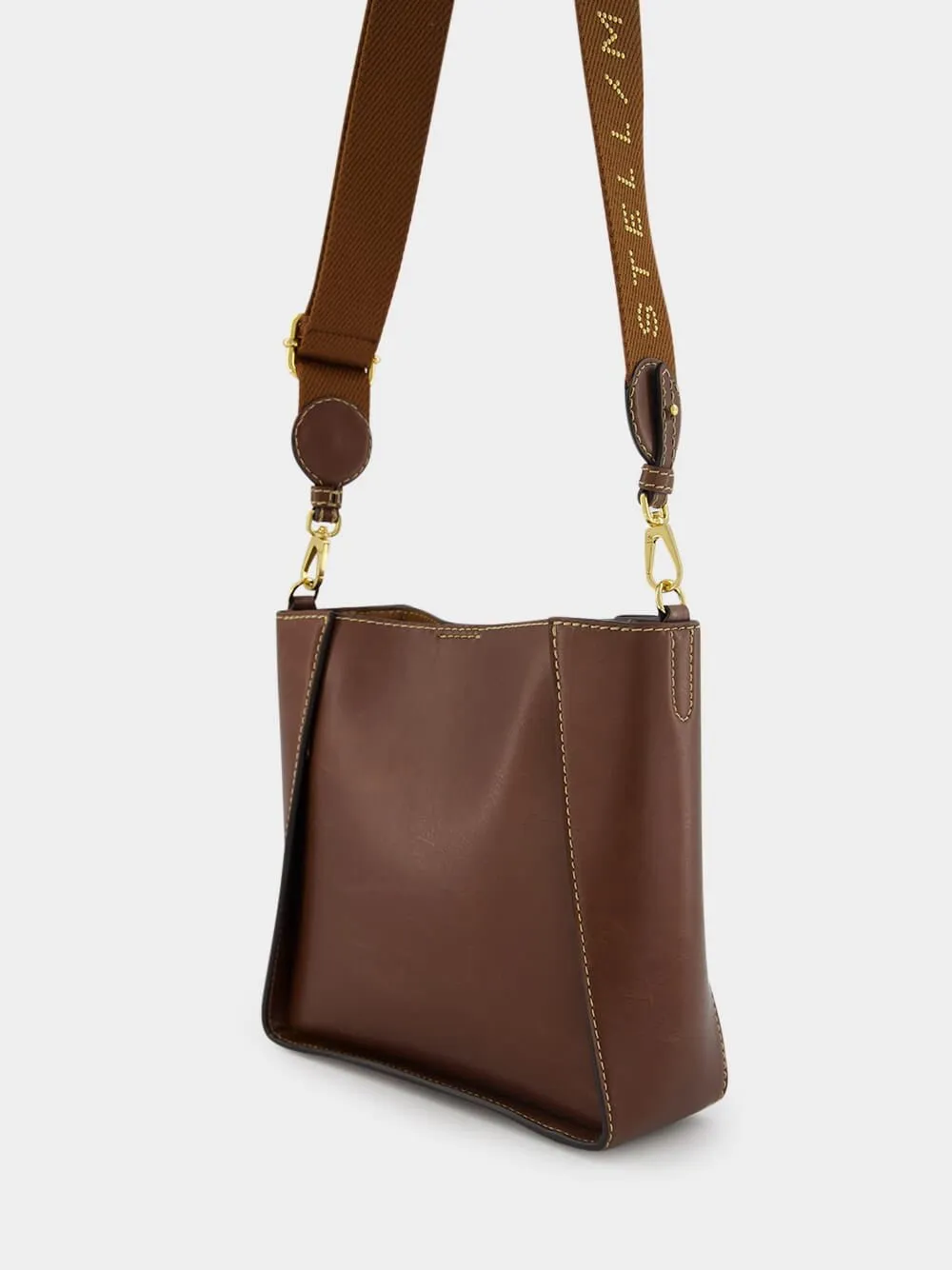 Mini Frayme Bucket Logo-Plaque Bag