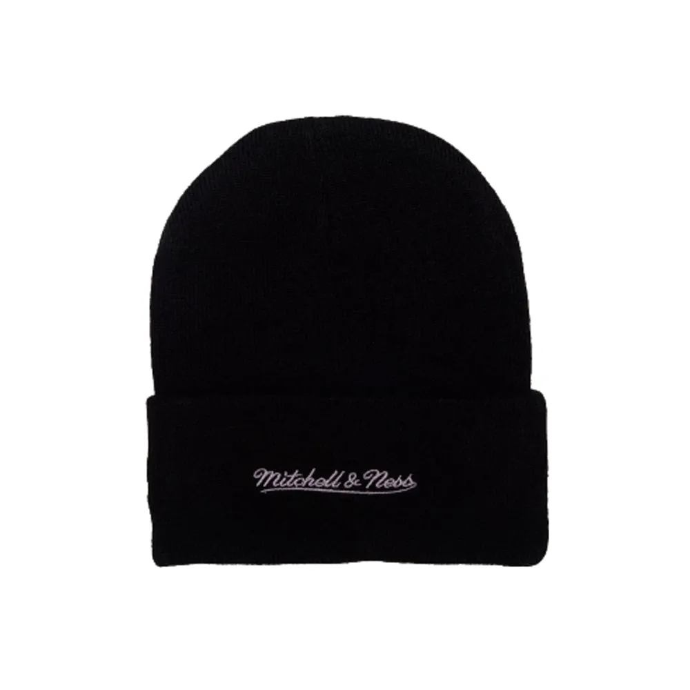 Mitchell & Ness - Chicago Bulls Reflective Team Logo Knit Cuff - Beanie - Black