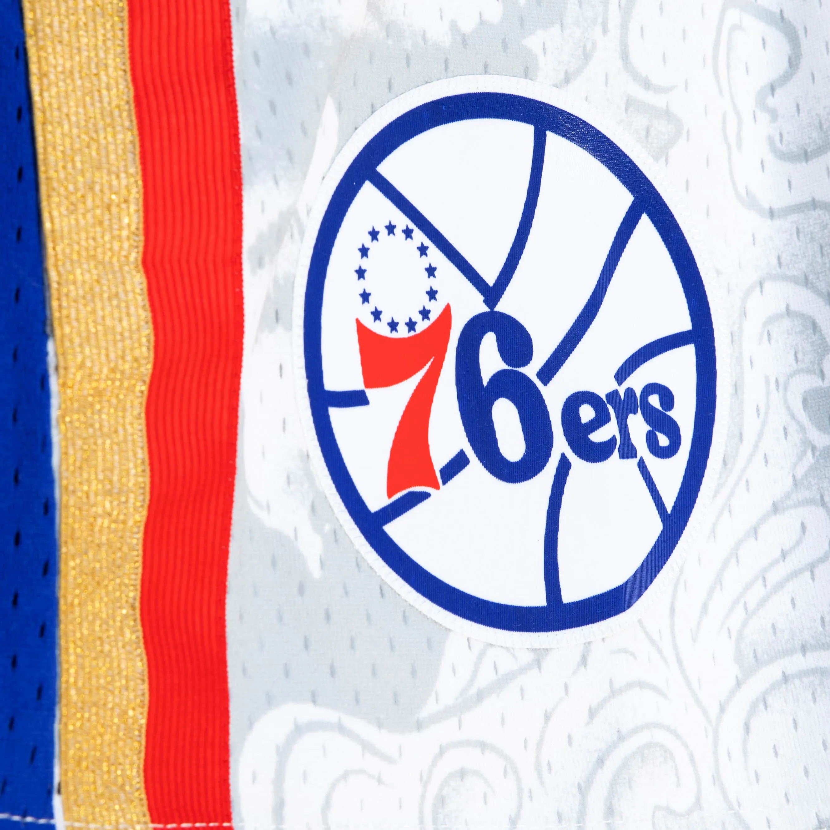 Mitchell & Ness Men NBA Philadelphia 76ers CNY 4.0 Swingman Short White PFSW1249P7696W