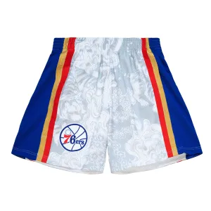 Mitchell & Ness Men NBA Philadelphia 76ers CNY 4.0 Swingman Short White PFSW1249P7696W