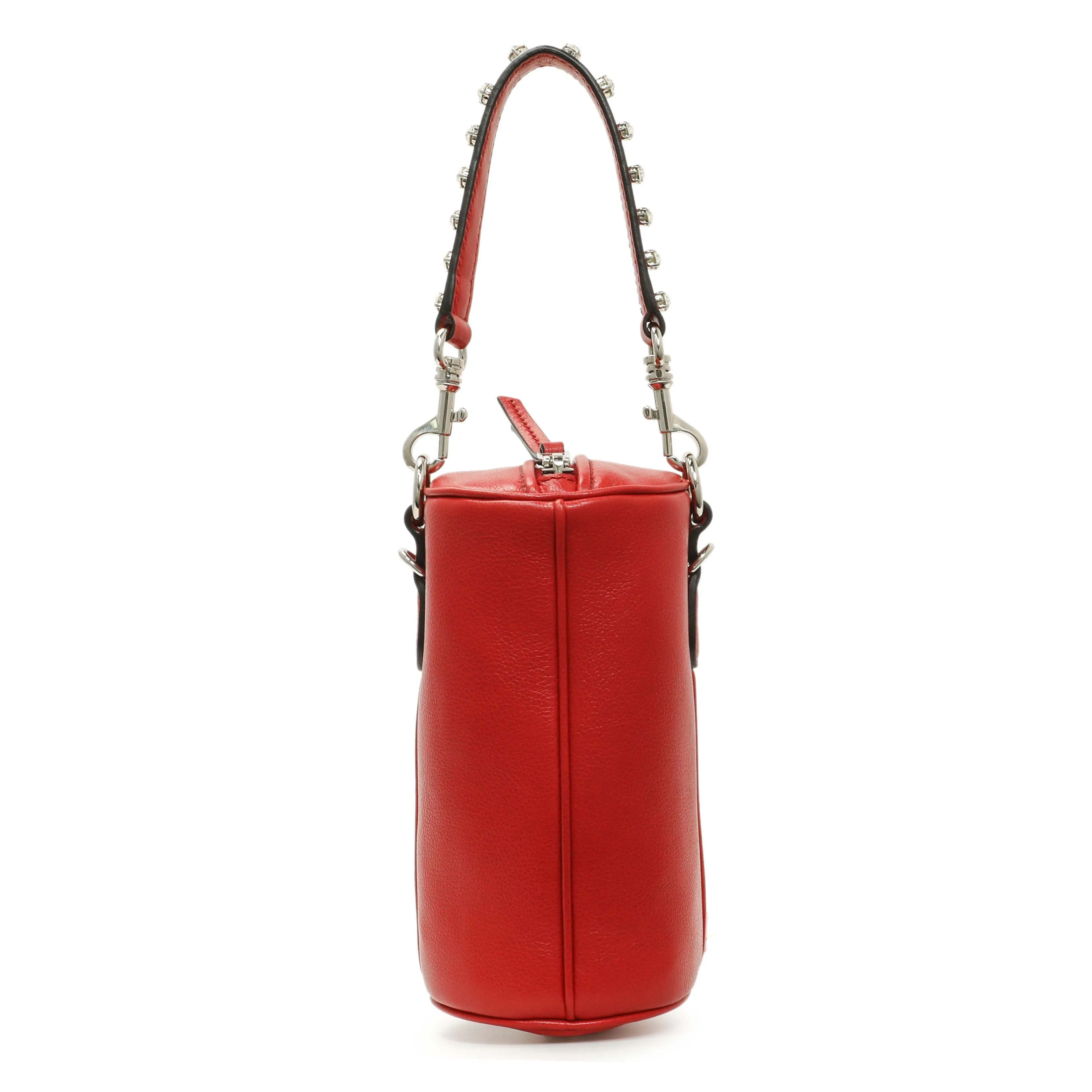 Miu Miu Red Goatskin Tassel Crossbody