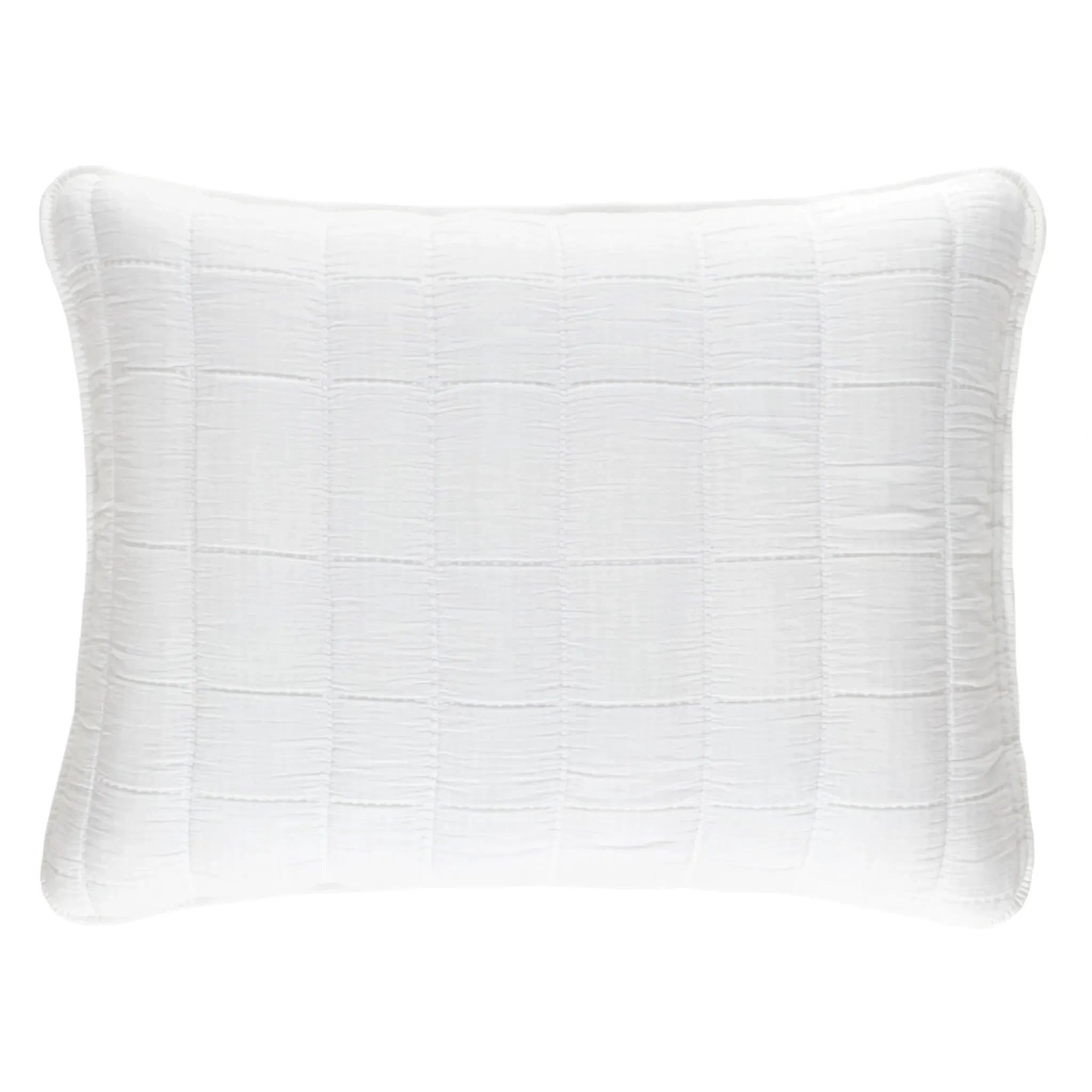 Monet White Quilted Sham