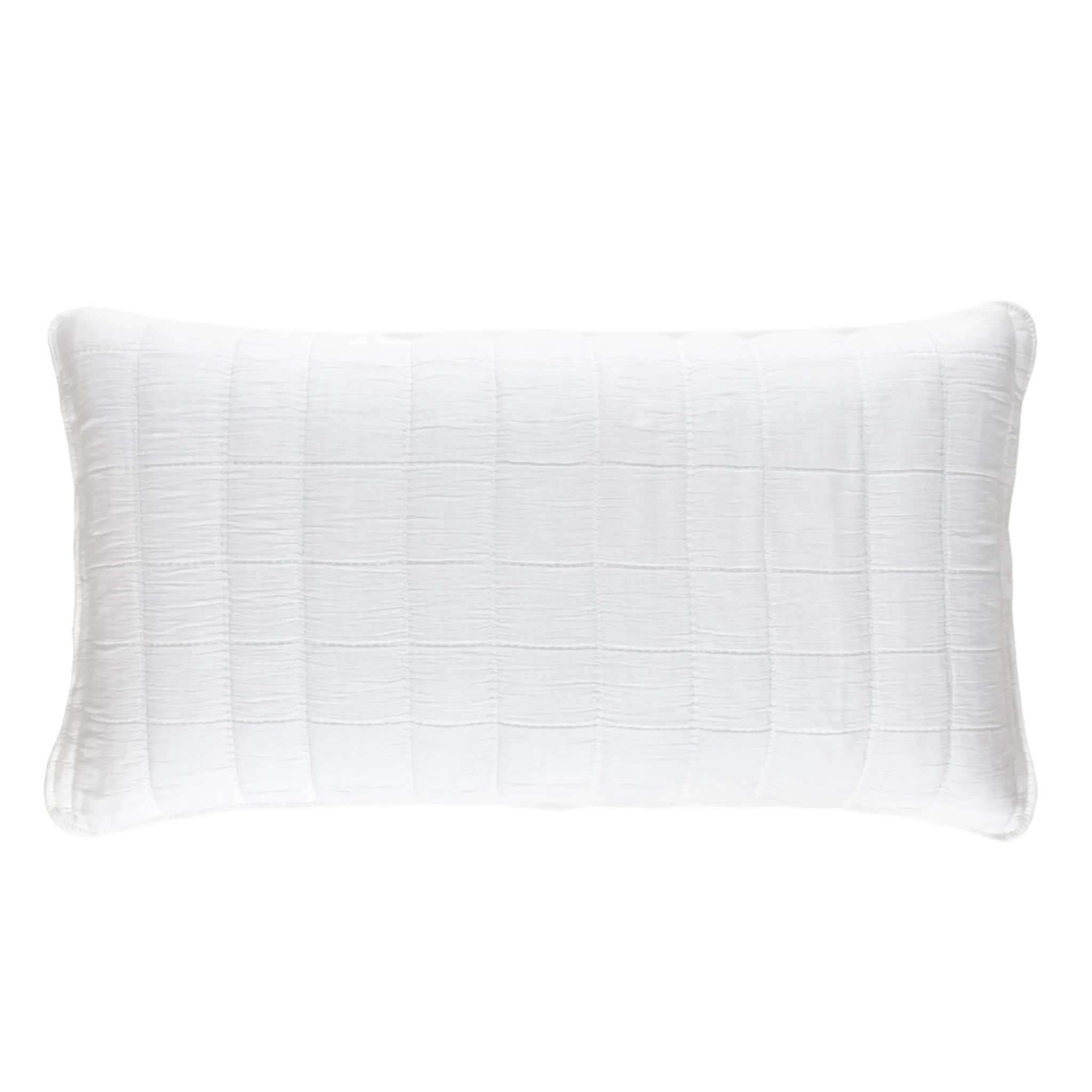 Monet White Quilted Sham