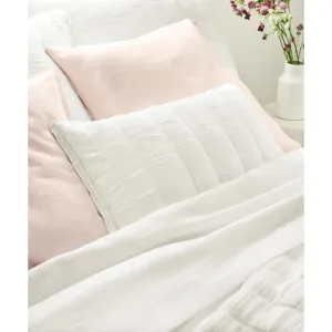Monet White Quilted Sham