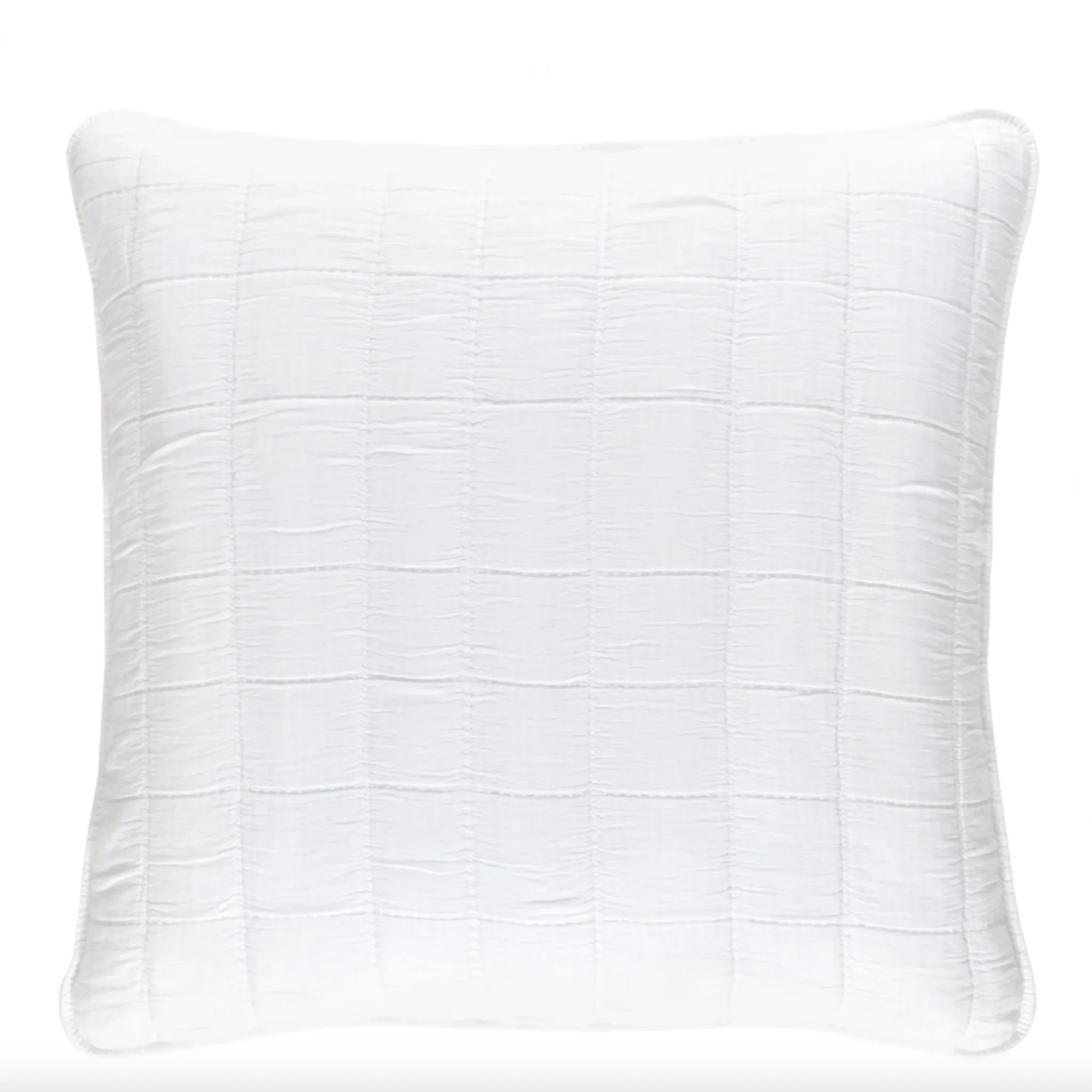 Monet White Quilted Sham