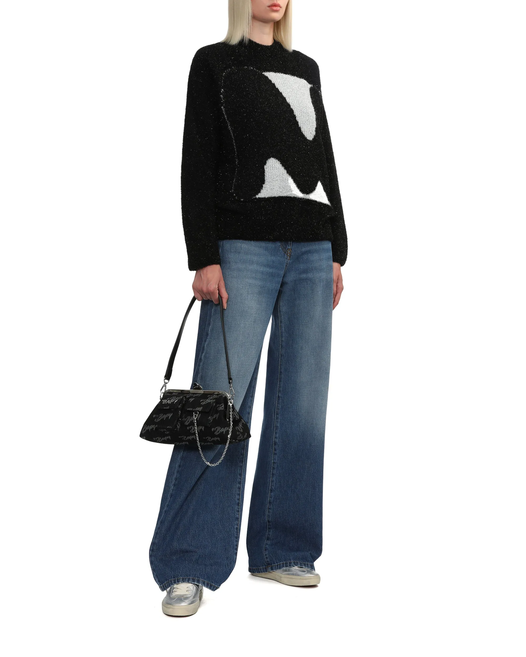 Monogram clasp bag
