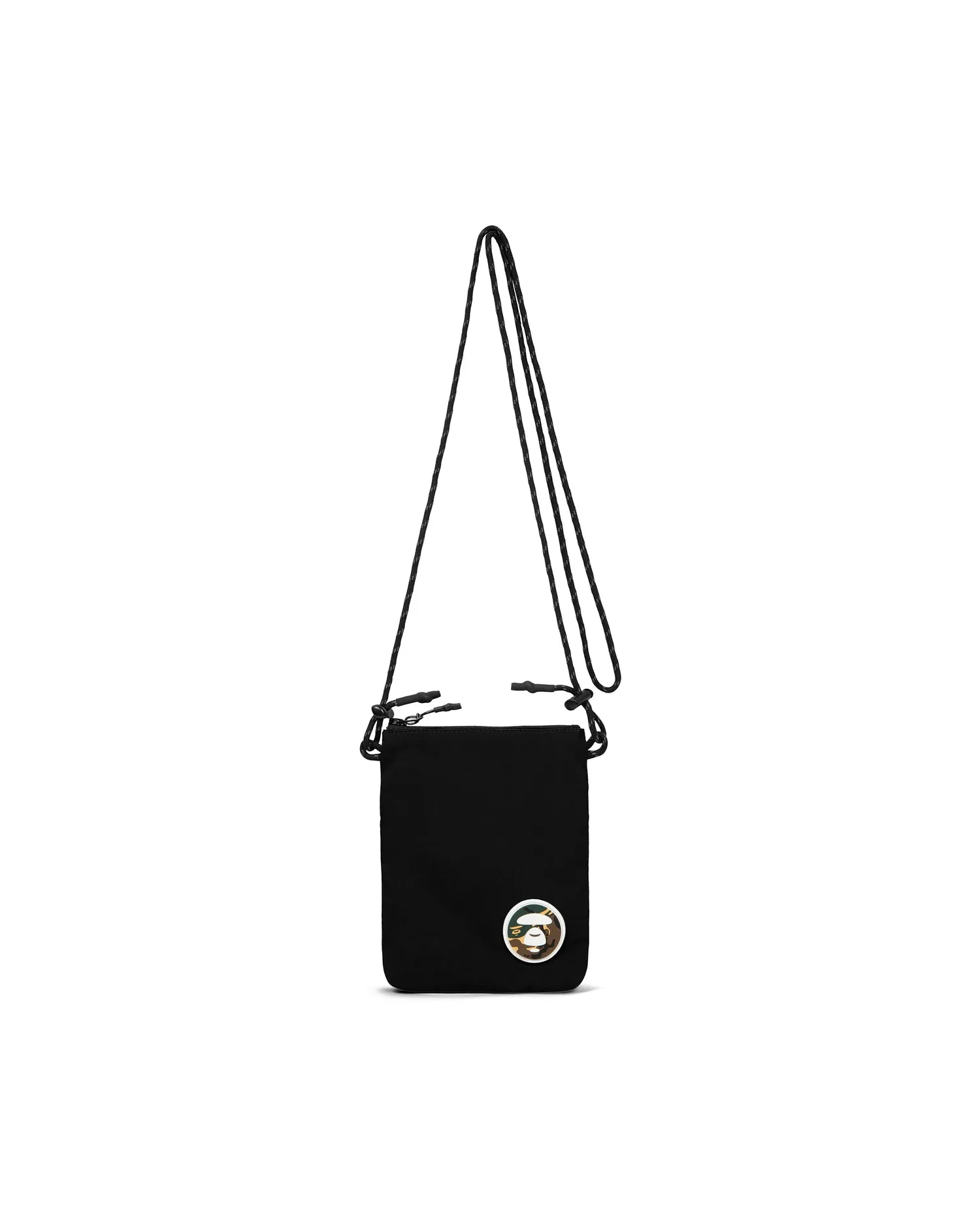 Moonface patch crossbody pouch