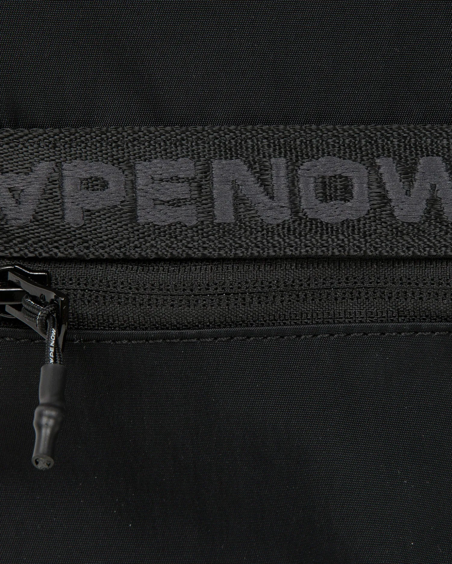Moonface patch crossbody pouch