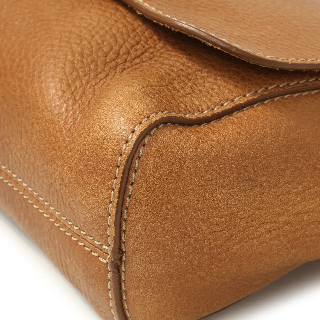 Mulberry Oak Glossy Goatskin Small Lily Flap