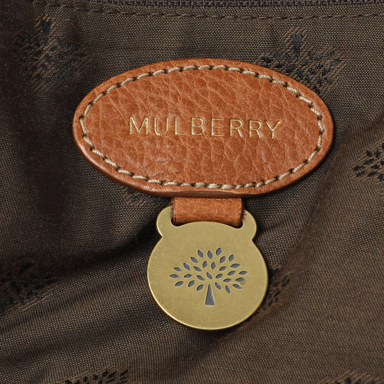 Mulberry Oak Glossy Goatskin Small Lily Flap