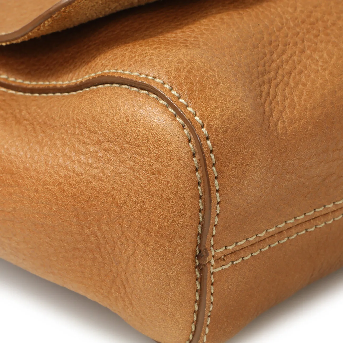 Mulberry Oak Glossy Goatskin Small Lily Flap