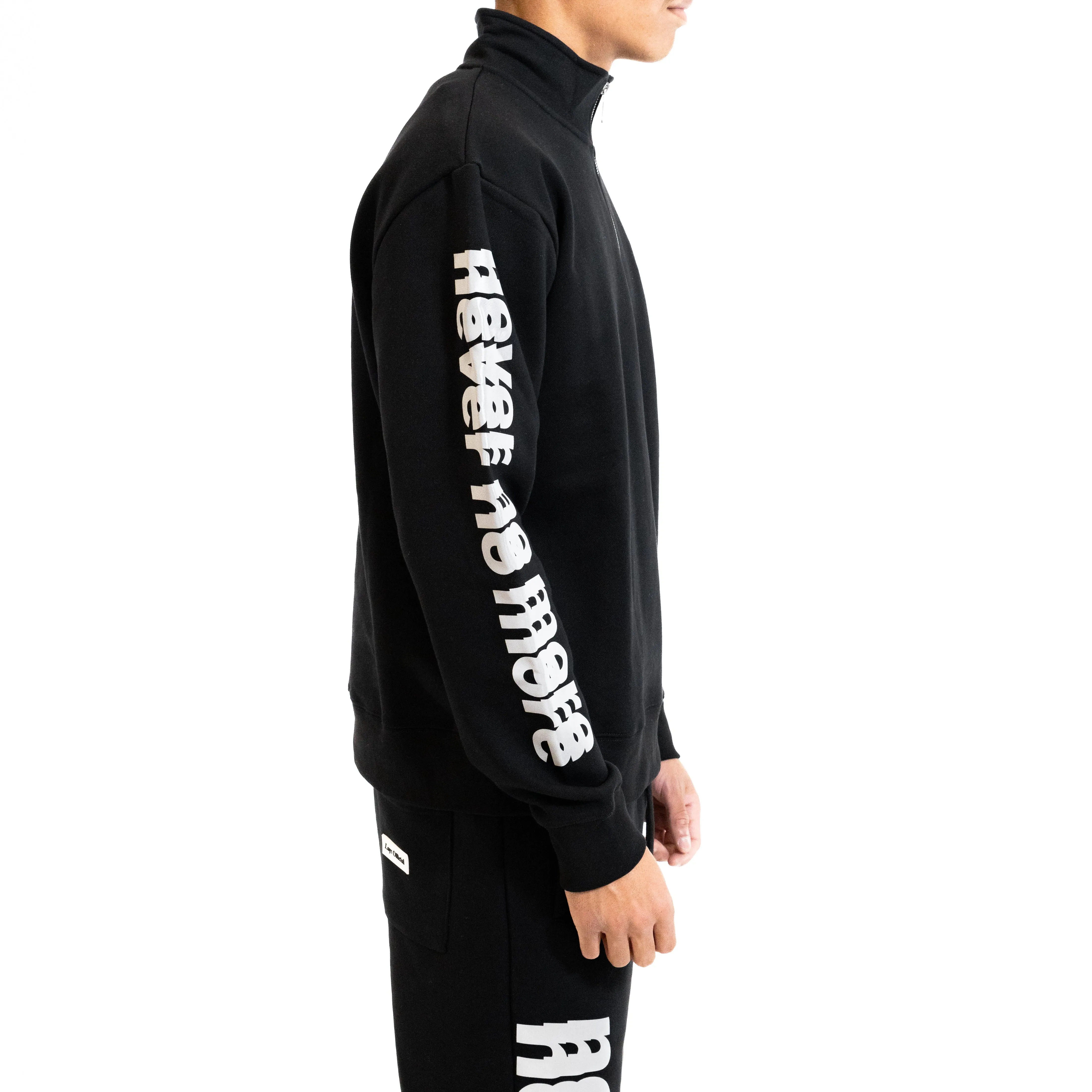 N2M Quarter Zip Crew, Black/Reflective