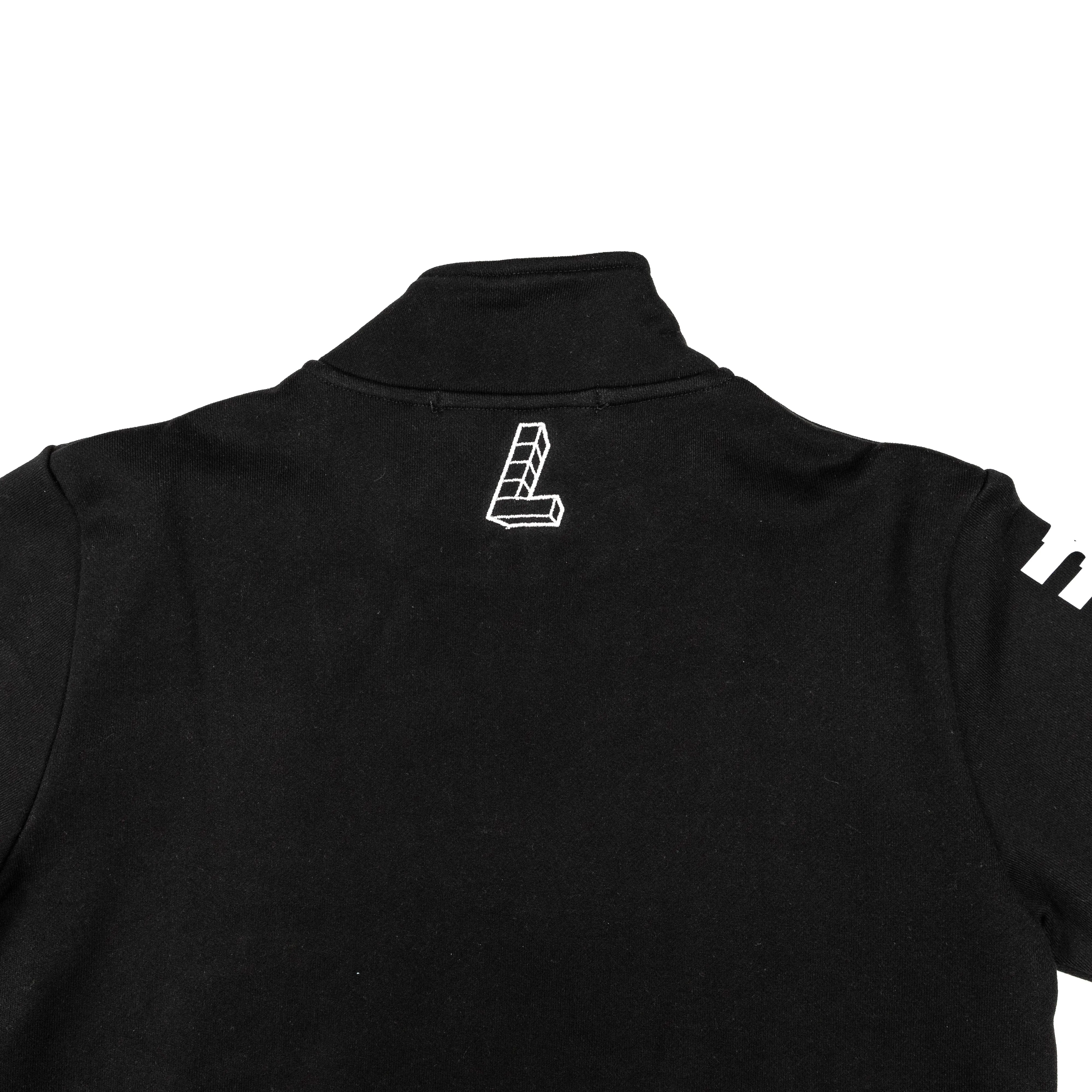 N2M Quarter Zip Crew, Black/Reflective