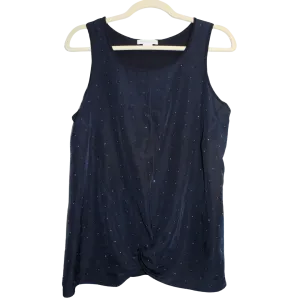 Navy Studded Vest