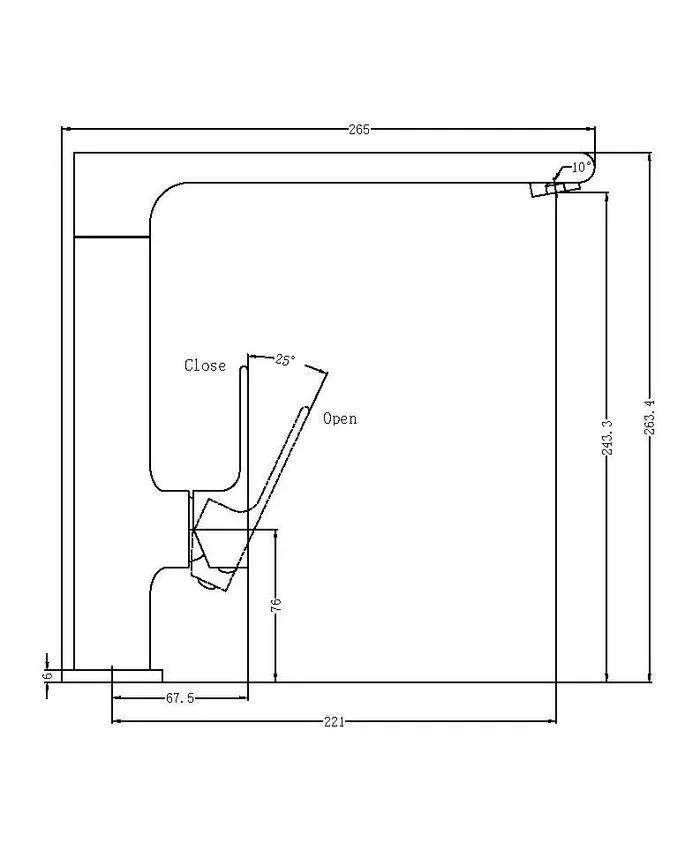 Nero Bianca Sink Mixer - Brushed Bronze