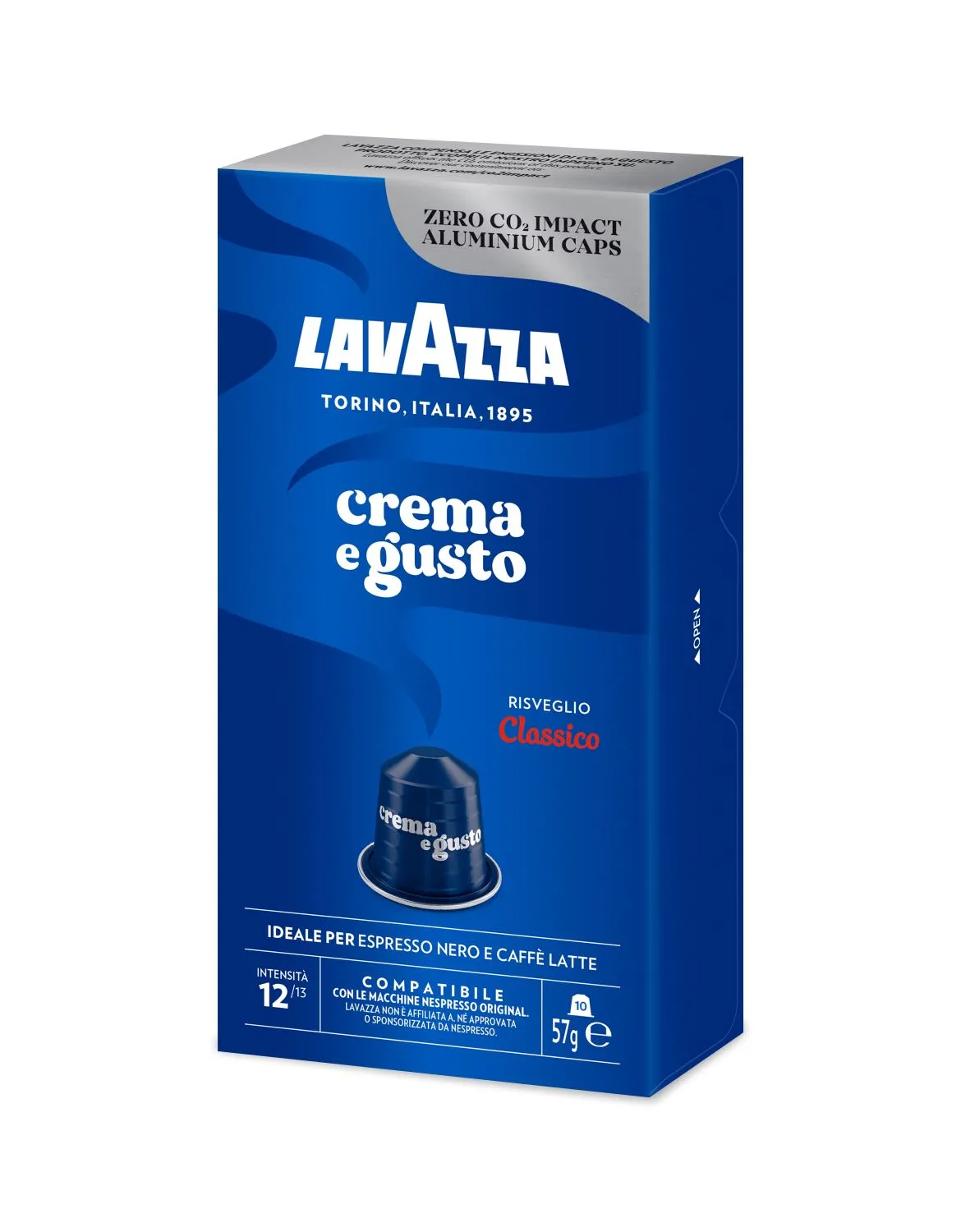 Nespresso Compatible Lavazza Crema e Gusto 100 Coffee Capsules
