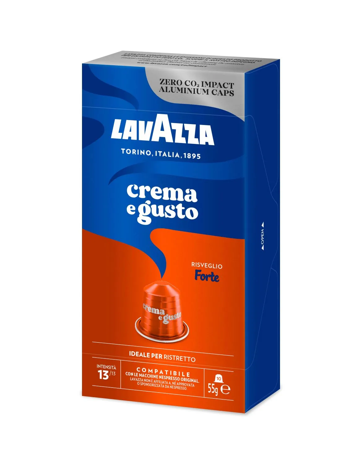 Nespresso Compatible Lavazza Crema e Gusto Forte 100 Coffee Capsules