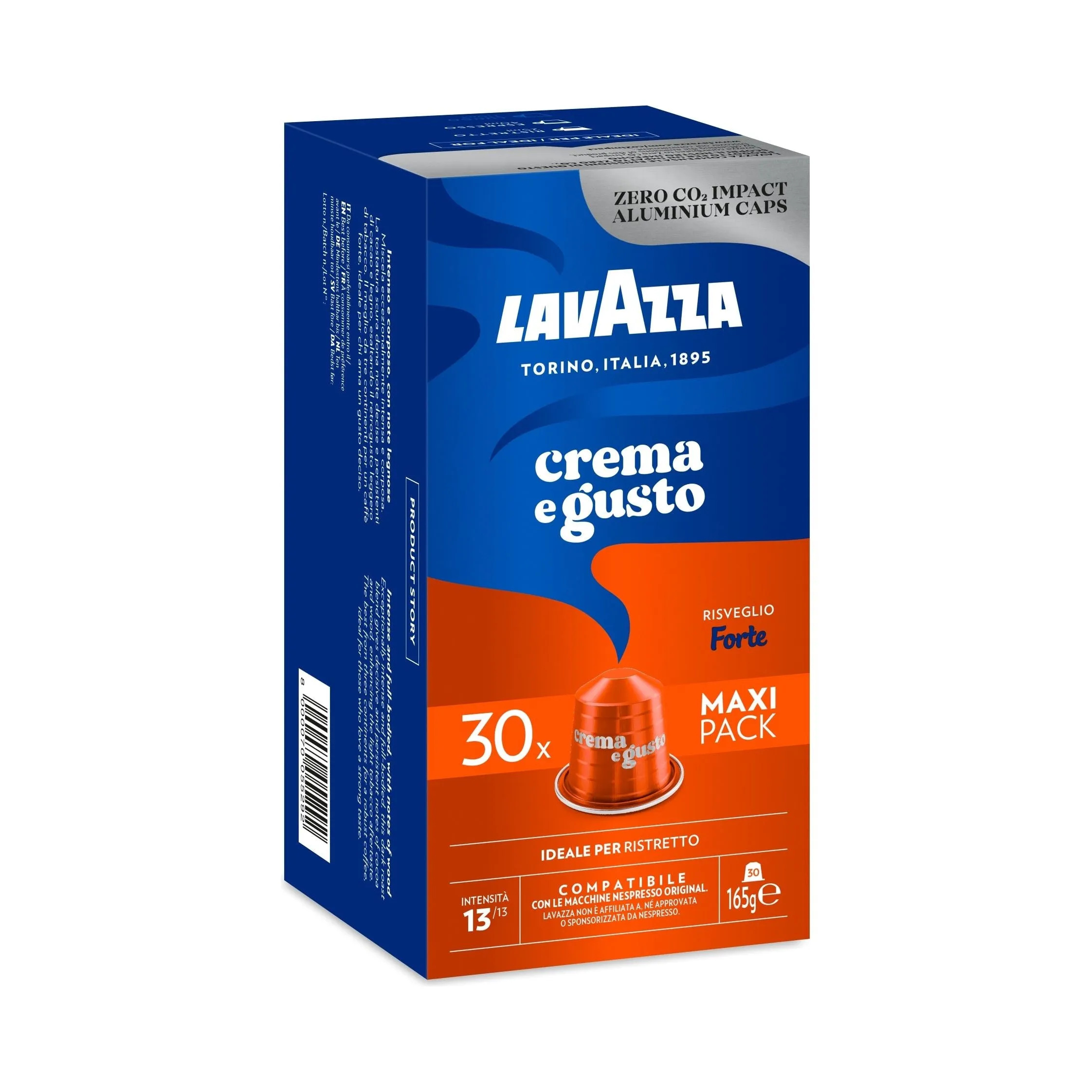 Nespresso Compatible Lavazza Crema e Gusto Forte 30 Coffee Capsules