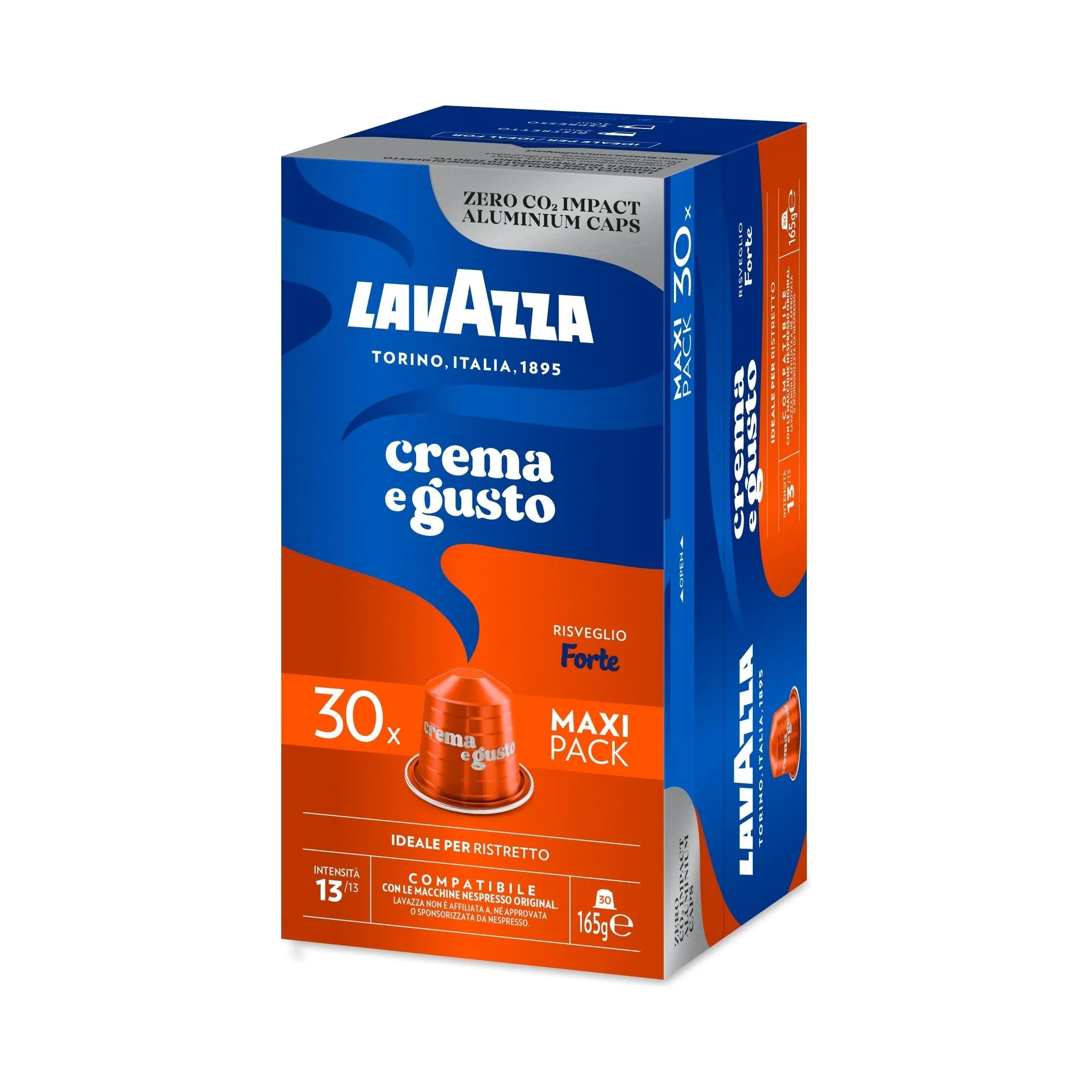 Nespresso Compatible Lavazza Crema e Gusto Forte 30 Coffee Capsules