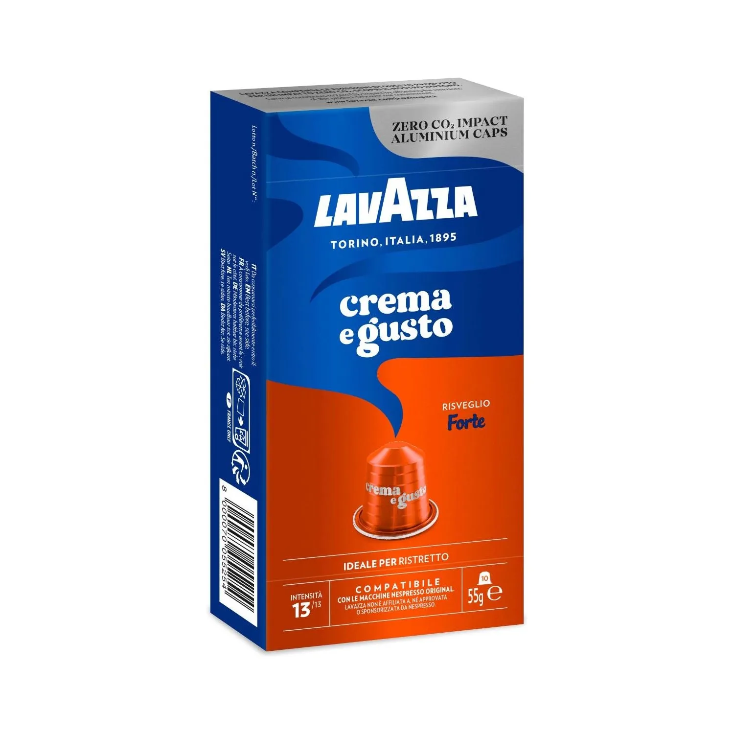 Nespresso Compatible Lavazza Crema e Gusto Forte 40 Coffee Capsules