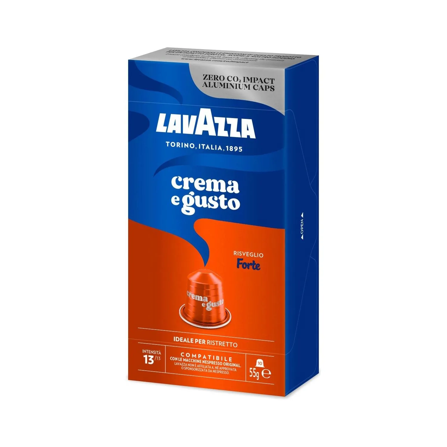 Nespresso Compatible Lavazza Crema e Gusto Forte 40 Coffee Capsules