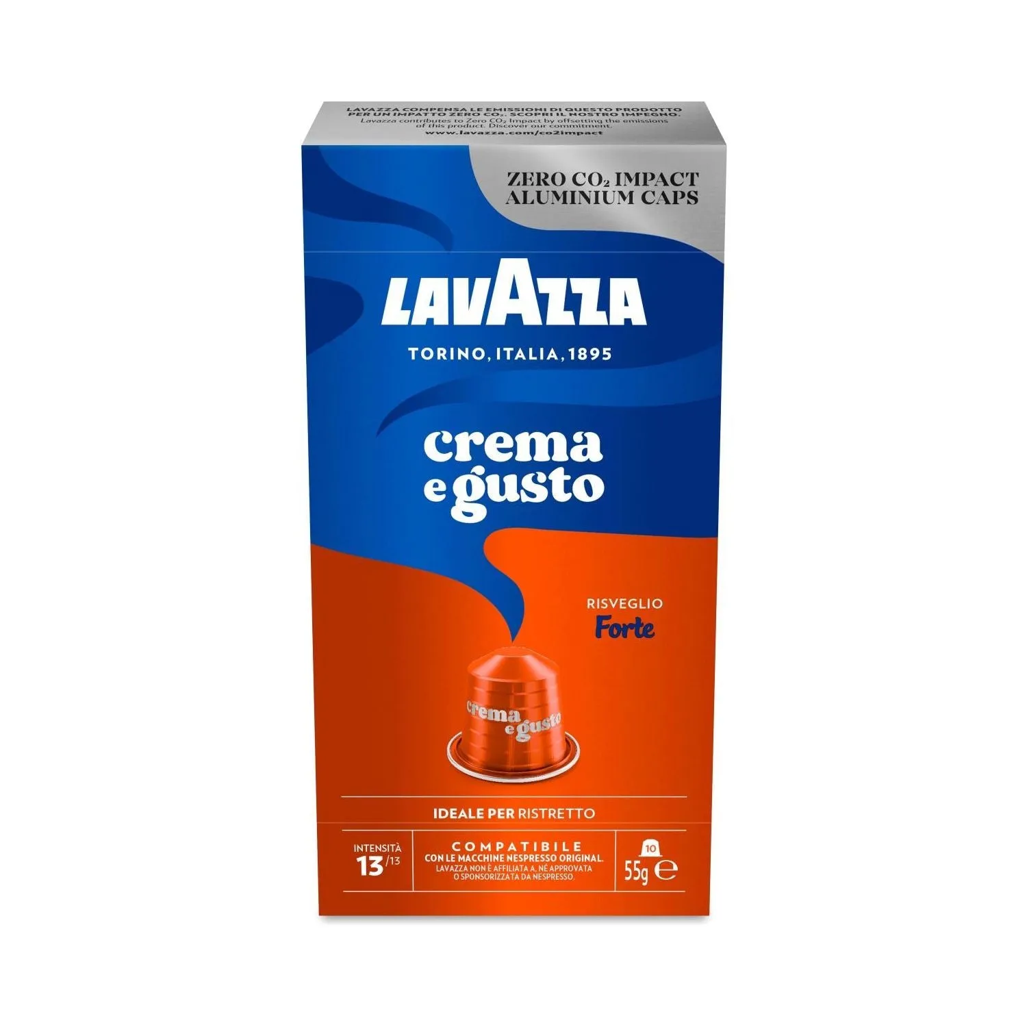 Nespresso Compatible Lavazza Crema e Gusto Forte 40 Coffee Capsules