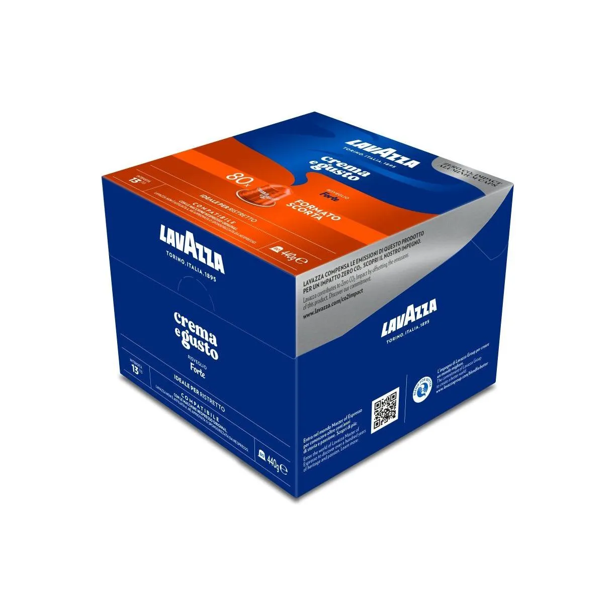 Nespresso Compatible Lavazza Crema e Gusto Forte 80 Coffee Capsules