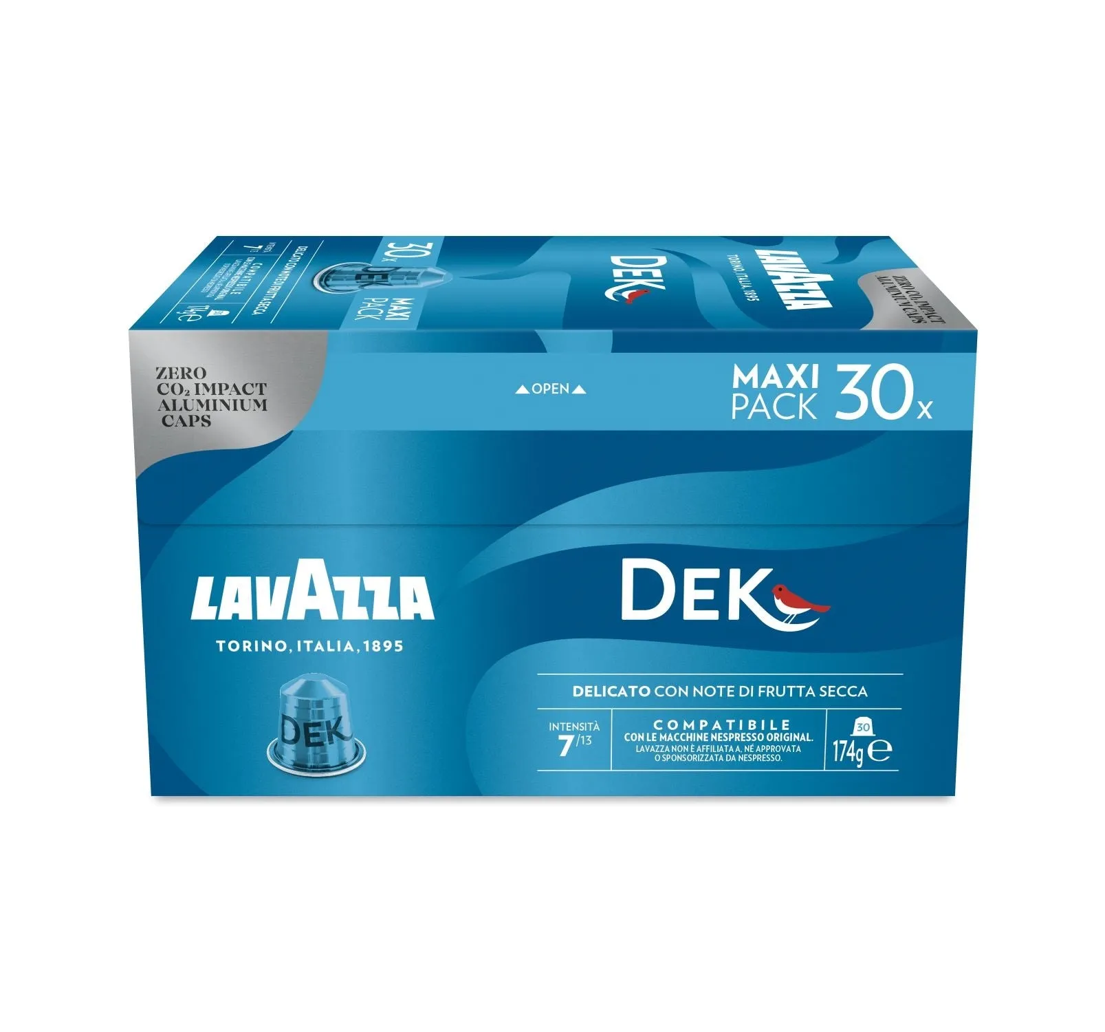 Nespresso Compatible Lavazza Dek 30 Decaffeinated Coffee Capsules