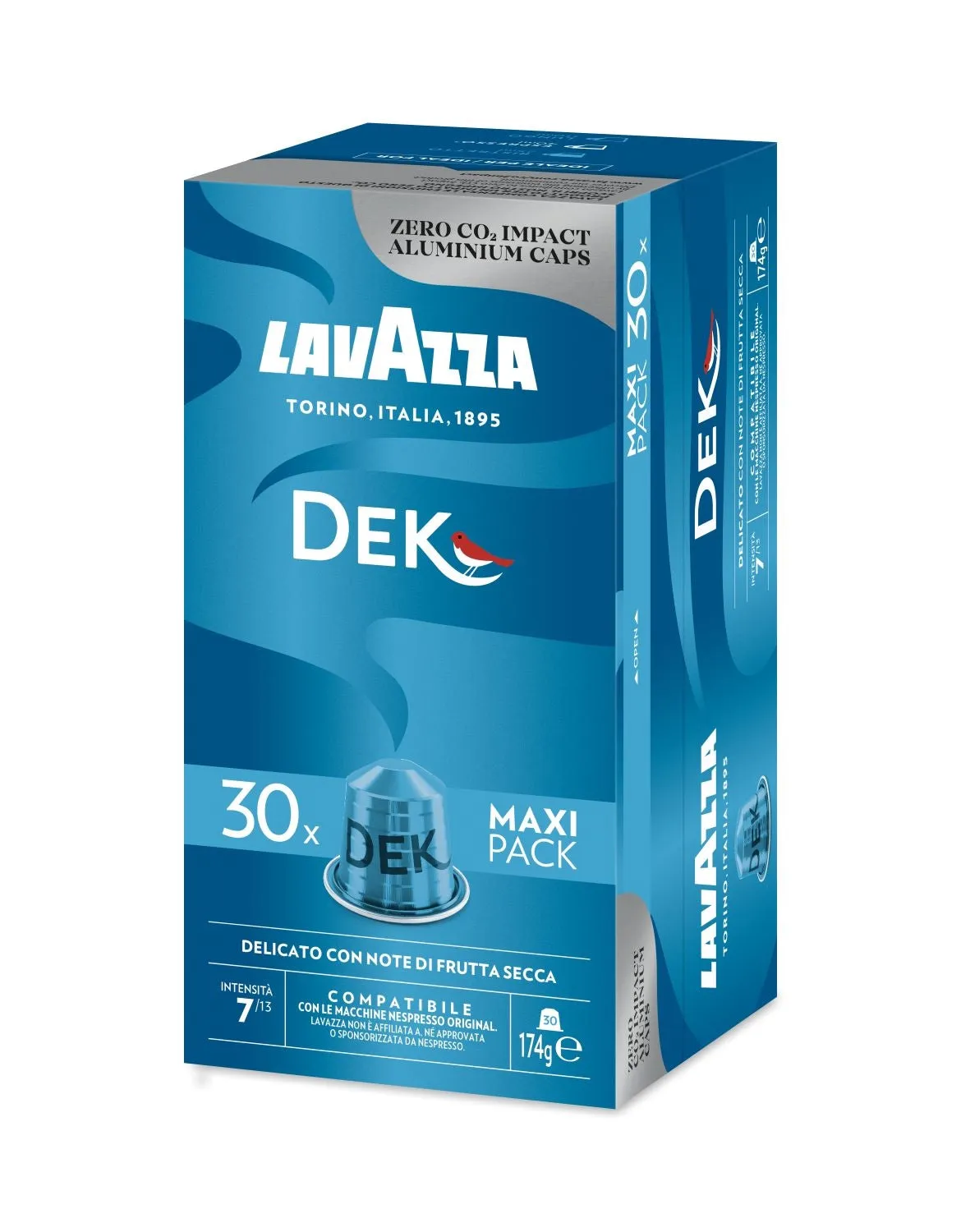 Nespresso Compatible Lavazza Dek 30 Decaffeinated Coffee Capsules