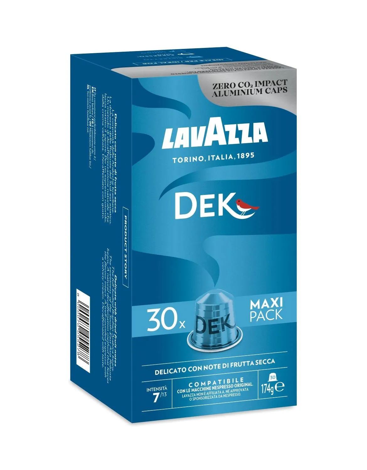 Nespresso Compatible Lavazza Dek 30 Decaffeinated Coffee Capsules
